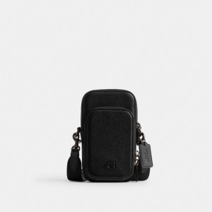 Coach Phone Crossbody Black | COH865298
