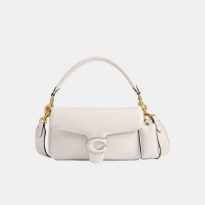 Coach Pillow Tabby Shoulder Bag 20 Nappa Leather/Brass/Chalk | COH864847