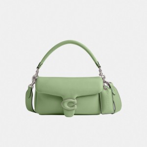 Coach Pillow Tabby Shoulder Bag 20 Nappa Leather/Silver/Pale Pistachio | COH864981