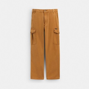 Coach Regenerative Cotton Pants Saddle | COH866951