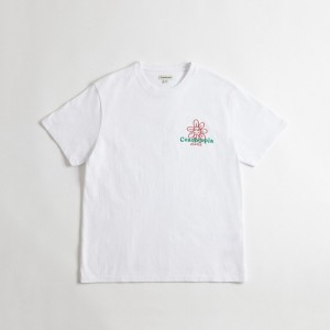 Coach Relaxed T Shirt In 97% Recycled Cotton: Flower Watcher White | COH866913