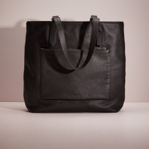 Coach Restored Metropolitan Soft Tote Gunmetal/Black | COH866651