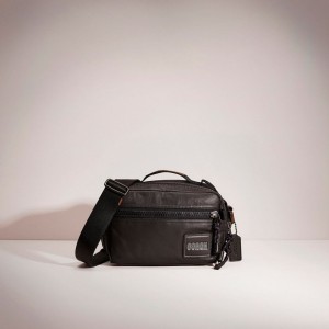 Coach Restored Pacer Top Handle Crossbody With Patch Black Copper/Black | COH866569