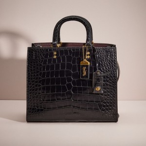 Coach Restored Rogue In Alligator Brass/Black | COH865143