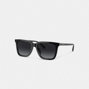 Coach Retro Square Sunglasses Black | COH867088