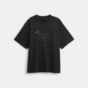 Coach Rexy T Shirt Black | COH865975