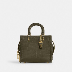 Coach Rogue 20 In Alligator Brass/Olive | COH865137