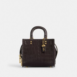 Coach Rogue 20 In Alligator Brass/Oxblood | COH865172