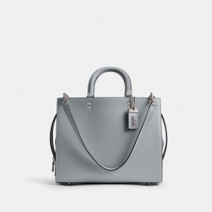 Coach Rogue Bag Glovetan Leather/Silver/Grey Blue | COH865119