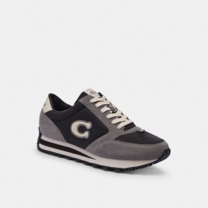 Coach Runner Sneaker Black/Heather Grey | COH866799
