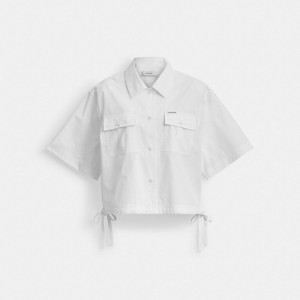 Coach Shirt In Organic Cotton White | COH866002