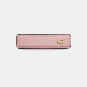 Coach Signature Leather Barrette Blush | COH866163