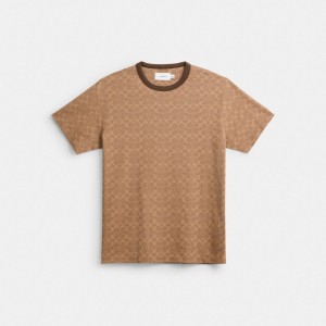 Coach Signature T Shirt Tan Signature | COH866907