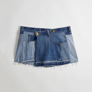Coach Skirt In Repurposed Denim Denim | COH866020