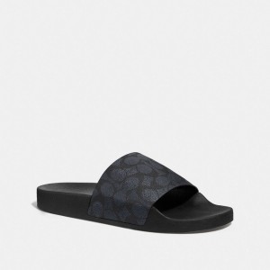 Coach Slide Charcoal Signature | COH866842