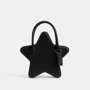 Coach Star Bag In Regenerative Leather Brass/Black | COH865345