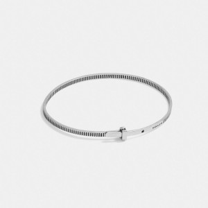 Coach Sterling Silver Bangle Bracelet Silver | COH867020