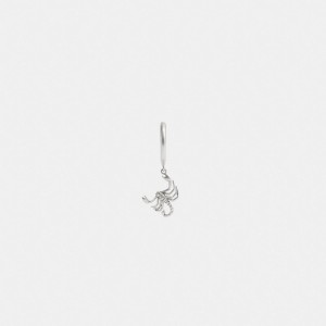 Coach Sterling Silver Scorpion Huggie Earring Silver | COH867023
