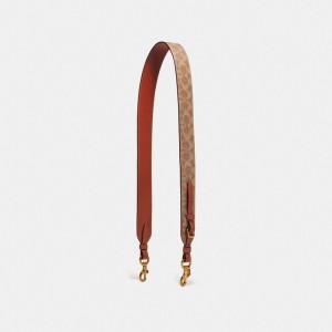 Coach Strap In Signature Canvas Brass/Rust | COH866452