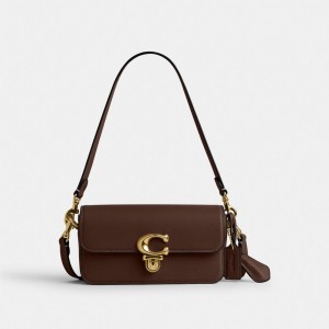Coach Studio Baguette Bag Glovetan Leather/Brass/Maple | COH864726