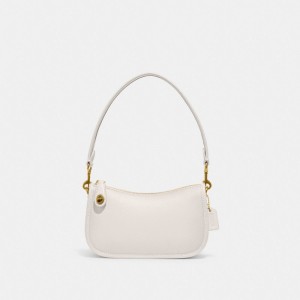 Coach Swinger Bag 20 Glovetan Leather/Brass/Chalk | COH864853