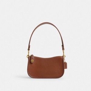 Coach Swinger Bag 20 Glovetan Leather/Brass/1941 Saddle | COH864792