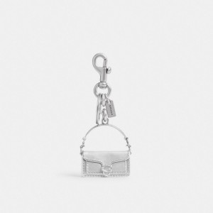 Coach Tabby Bag Charm Silver/Silver | COH866458