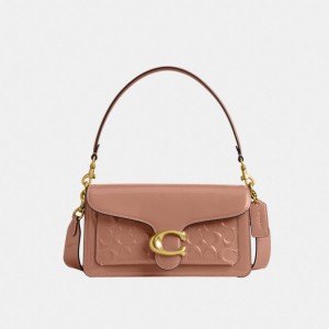 Coach Tabby Shoulder Bag 26 In Signature Leather Brass/Cappuccino | COH864872