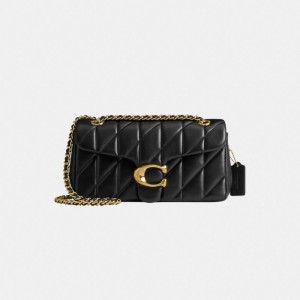 Coach Tabby Shoulder Bag 26 With Quilting Nappa Leather/Brass/Black | COH864861
