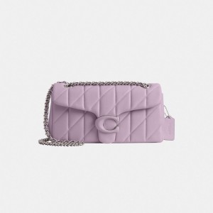 Coach Tabby Shoulder Bag 26 With Quilting Nappa Leather/Silver/Soft Purple | COH864973