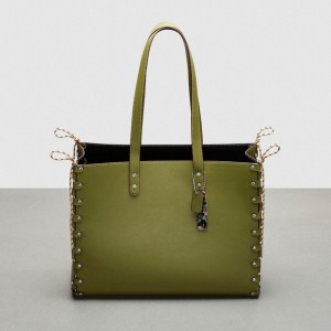 Coach The Re Laceable Tote: Large Coachtopia Leather/Olive Green | COH866640