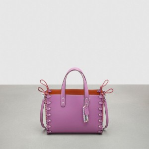 Coach The Re Laceable Tote: Medium Coachtopia Leather/Lilac Berry | COH866622