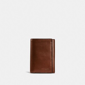 Coach Trifold Wallet Saddle | COH866692