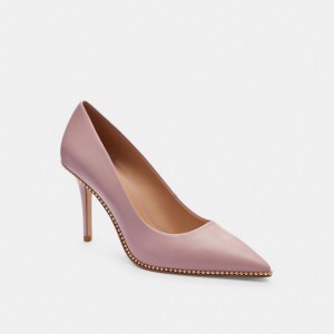 Coach Waverly Pump Leather/Light Rose | COH865726