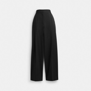 Coach Wide Leg Trousers Black | COH866032