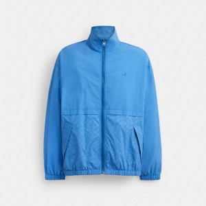 Coach Windbreaker In Recycled Polyester Blue | COH866865
