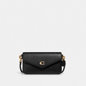 Coach Wyn Crossbody Bag Crossgrain Leather/Brass/Black | COH865504